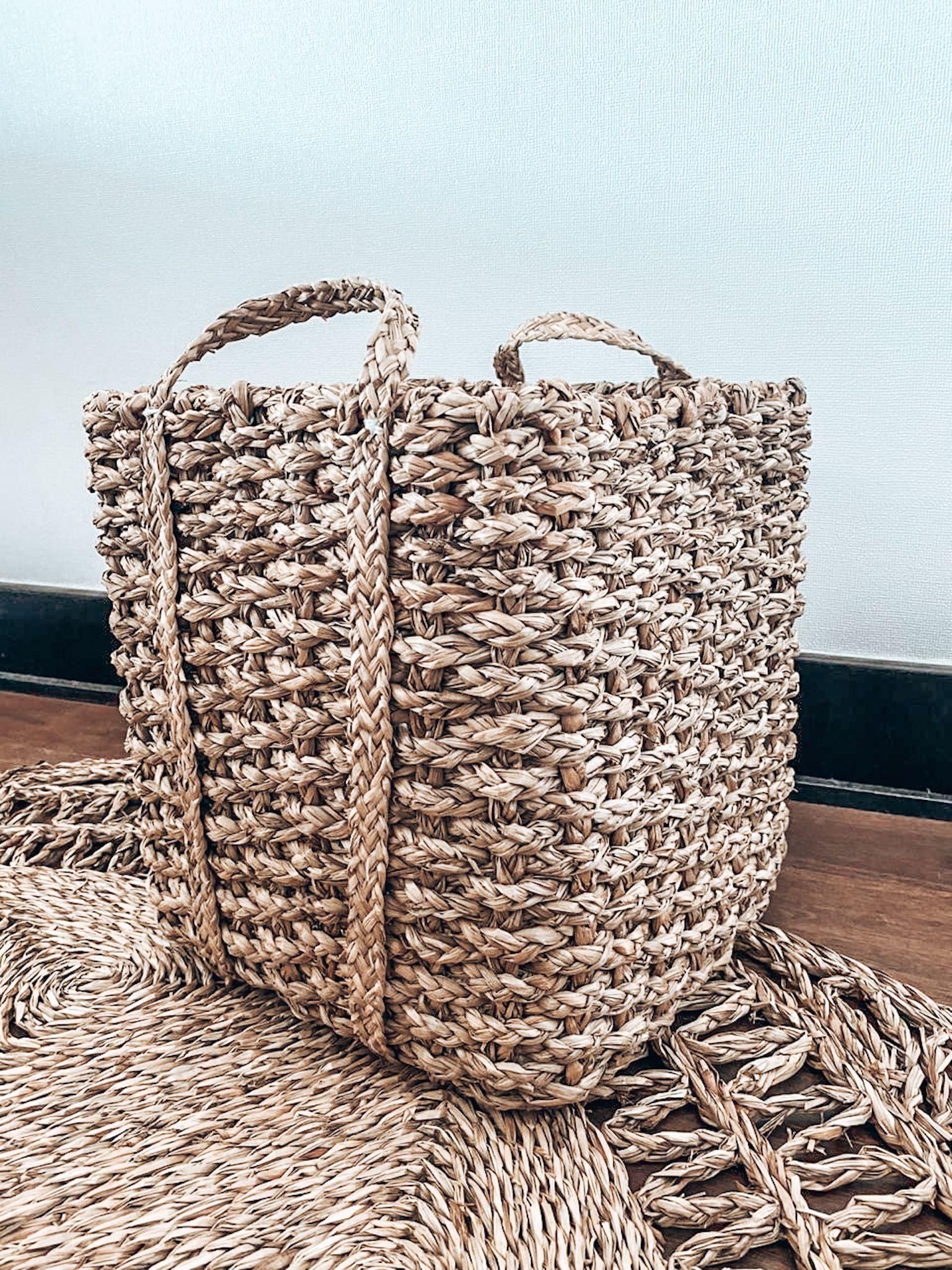 Canasto Camiña fibras naturales - CAZANDO TESOROS-3