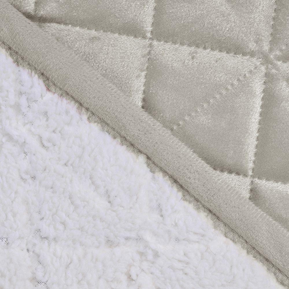 Quilt Velvet Sherpa King Beig-1