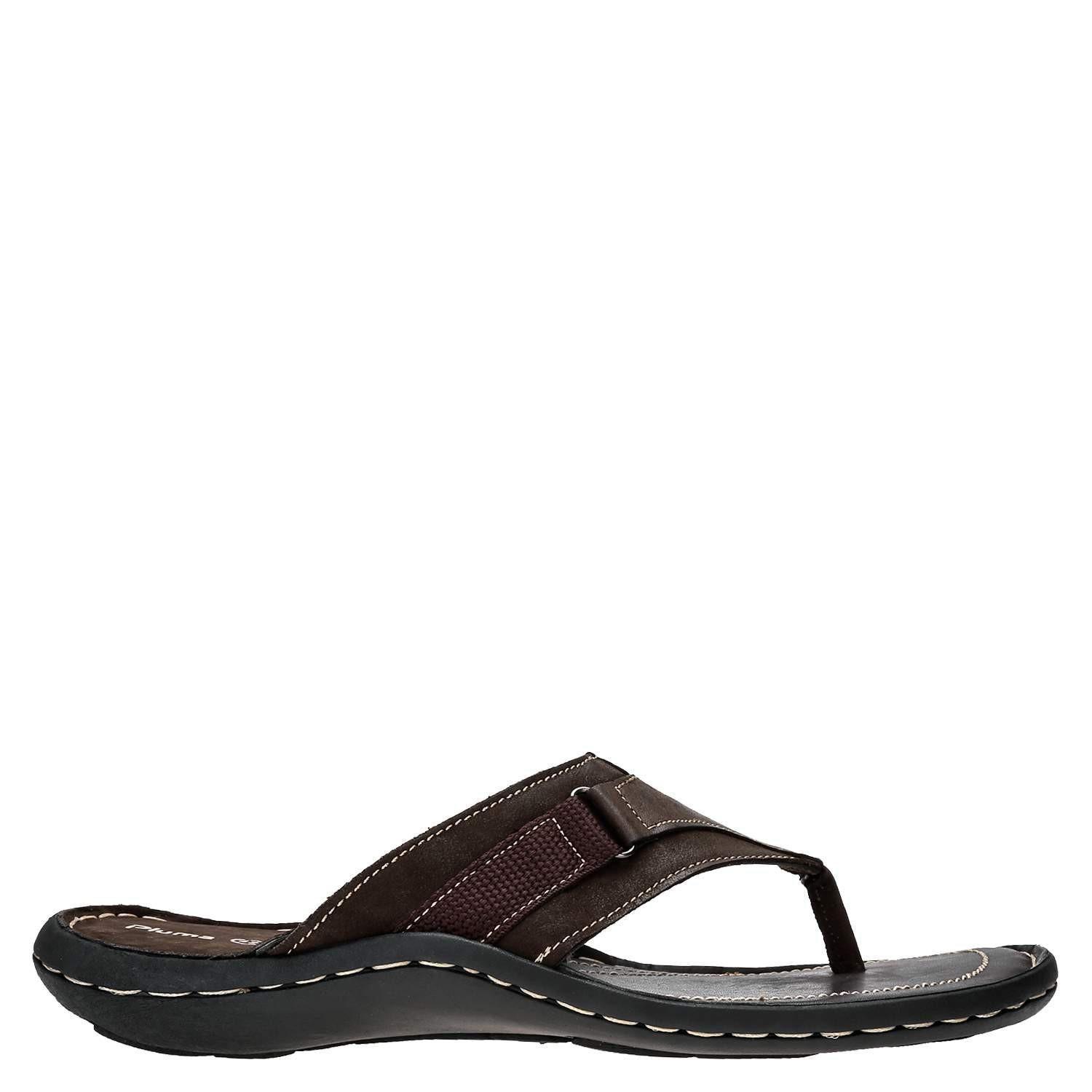 Sandalia Casual Hombre Pluma - S490 Café-1