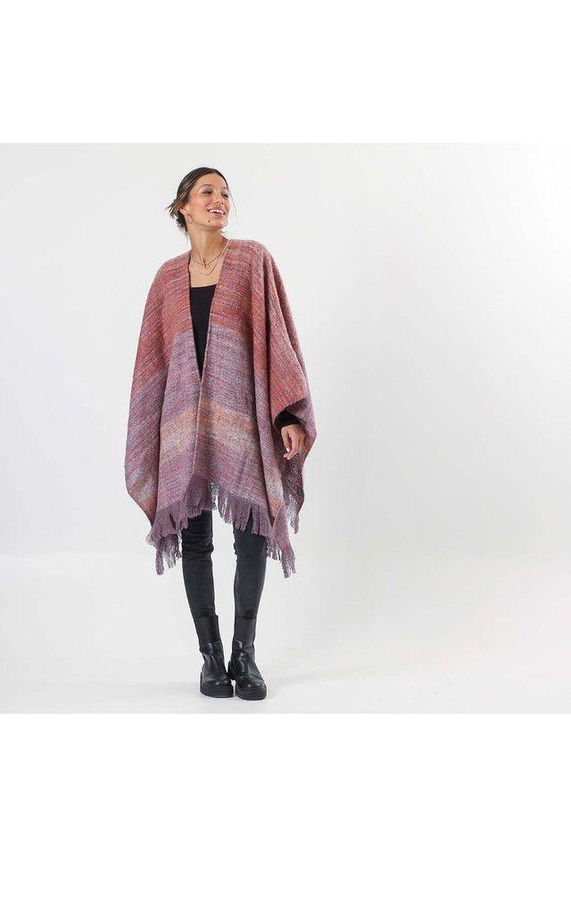 Poncho Rosado Pastel Humana-0