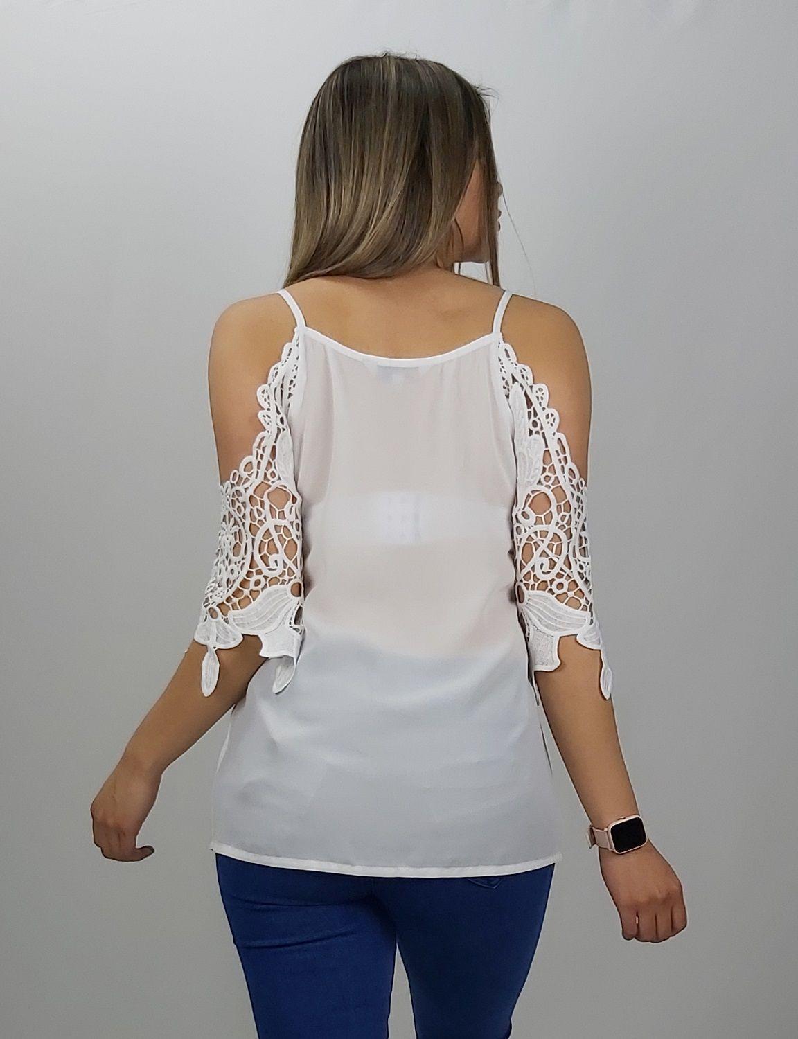 Polera crochet manga -2