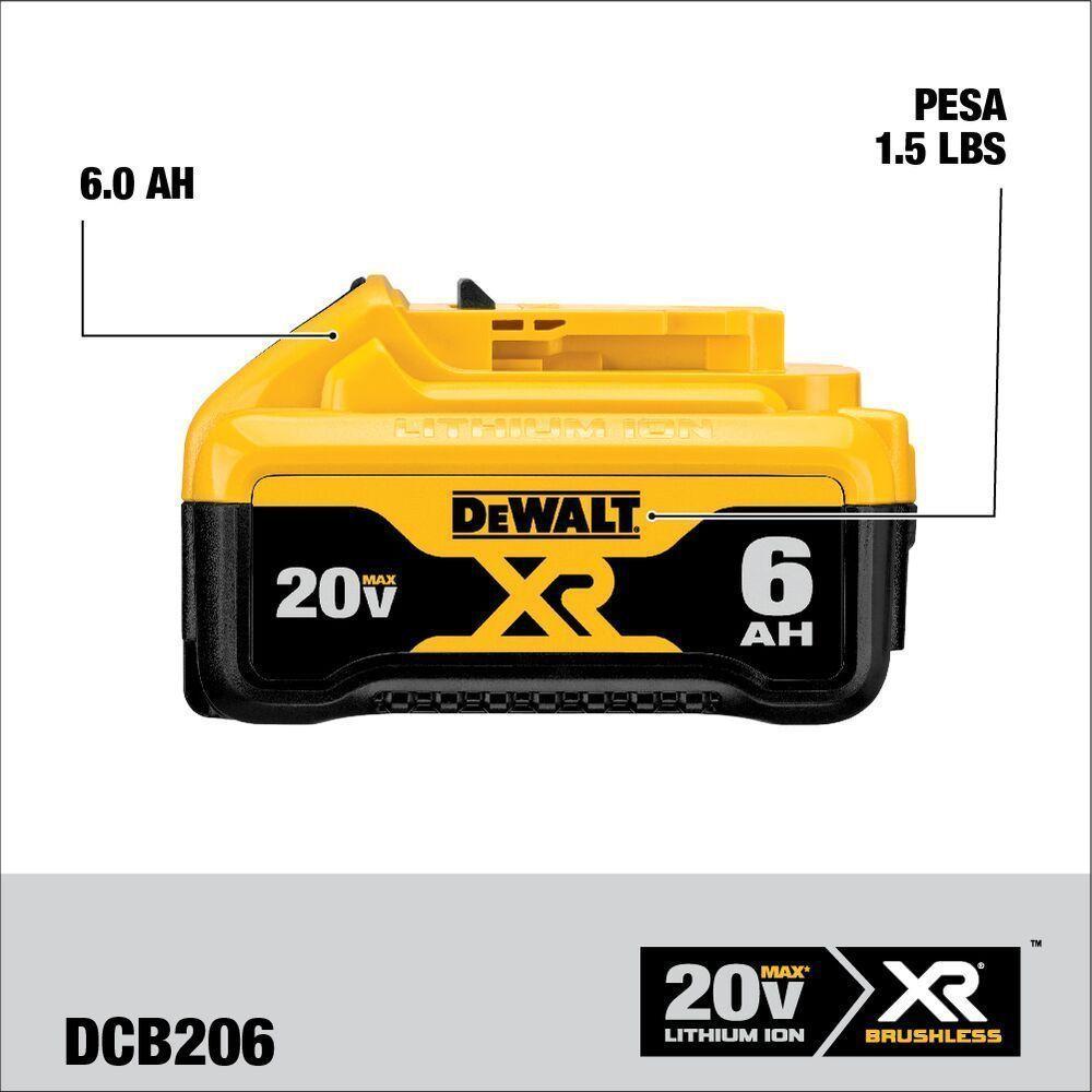 Batería 20V Max (6Ah) Dcb206  Dewalt-2