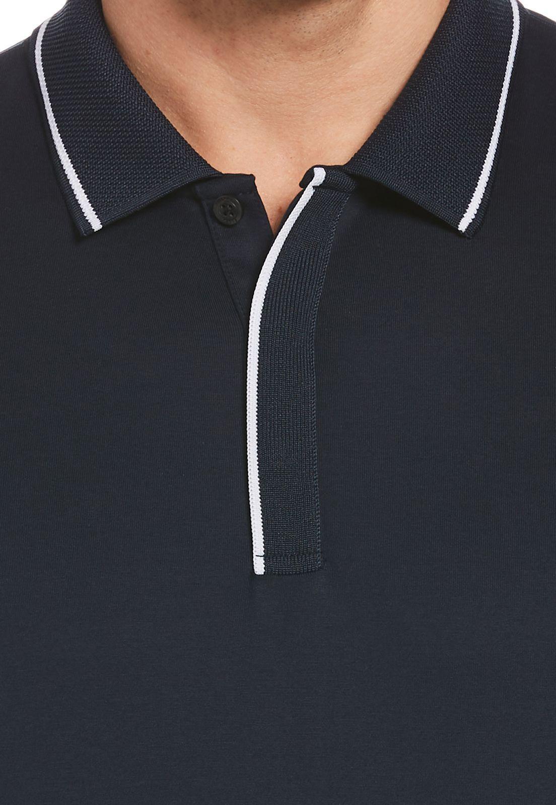 Polera polo navy lisa-2