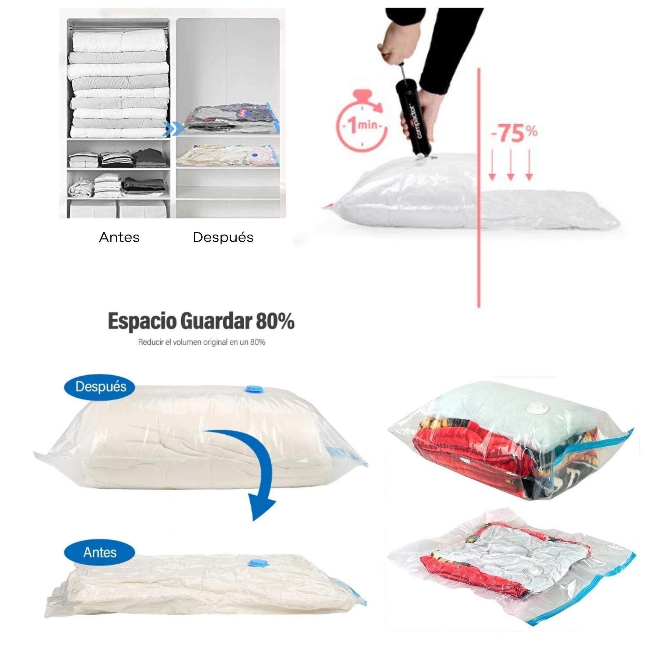Bolsas Organizadoras Ropa Vacío + Bomba Manual 80*100 cm 12 und-5