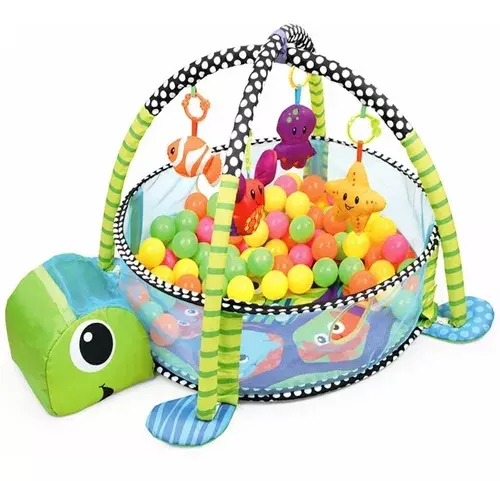Gimnasio De Actividades Para Bebe Con Piscina Tortuga-0