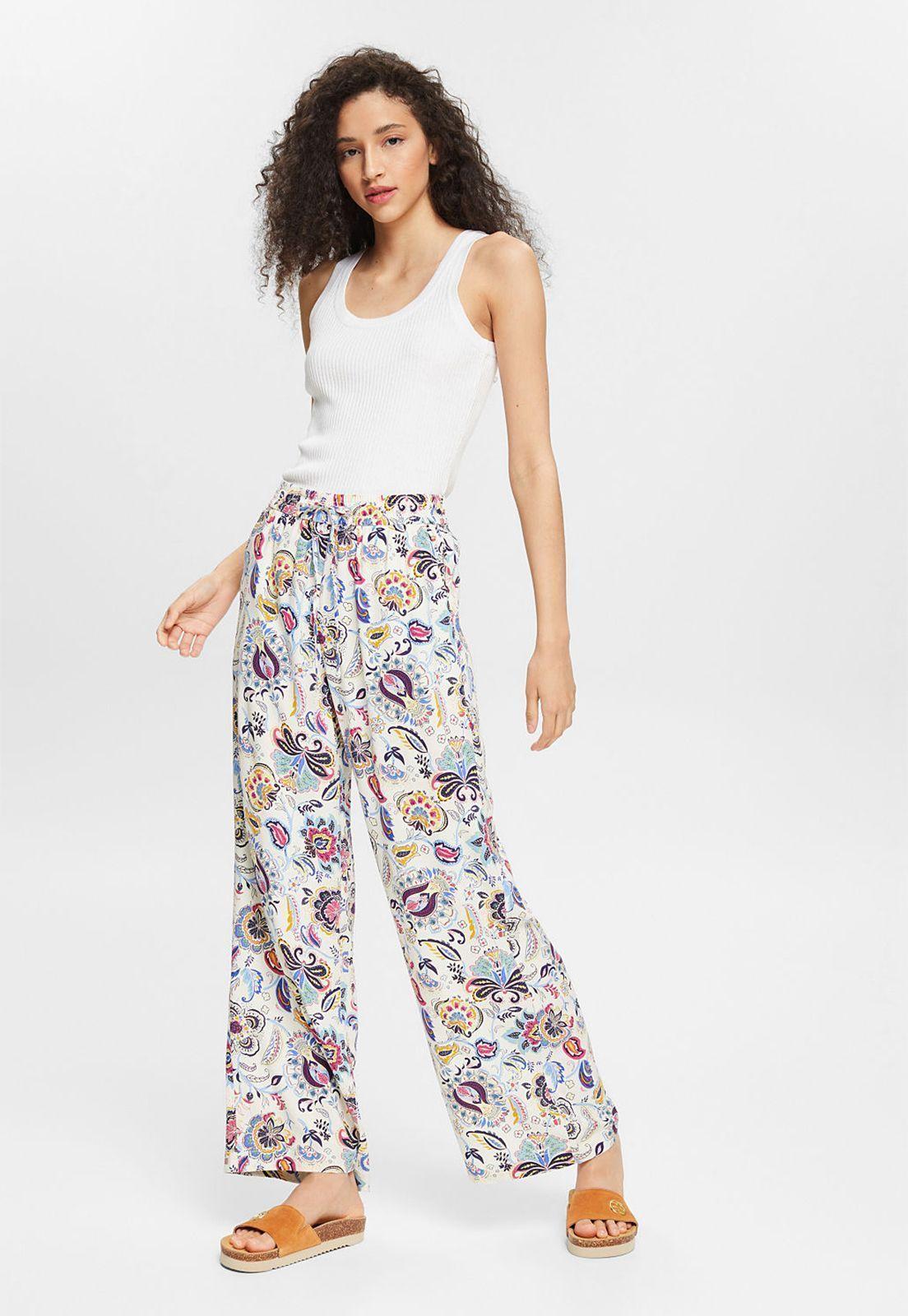 Pantalón Ligero Estampado Esprit-0