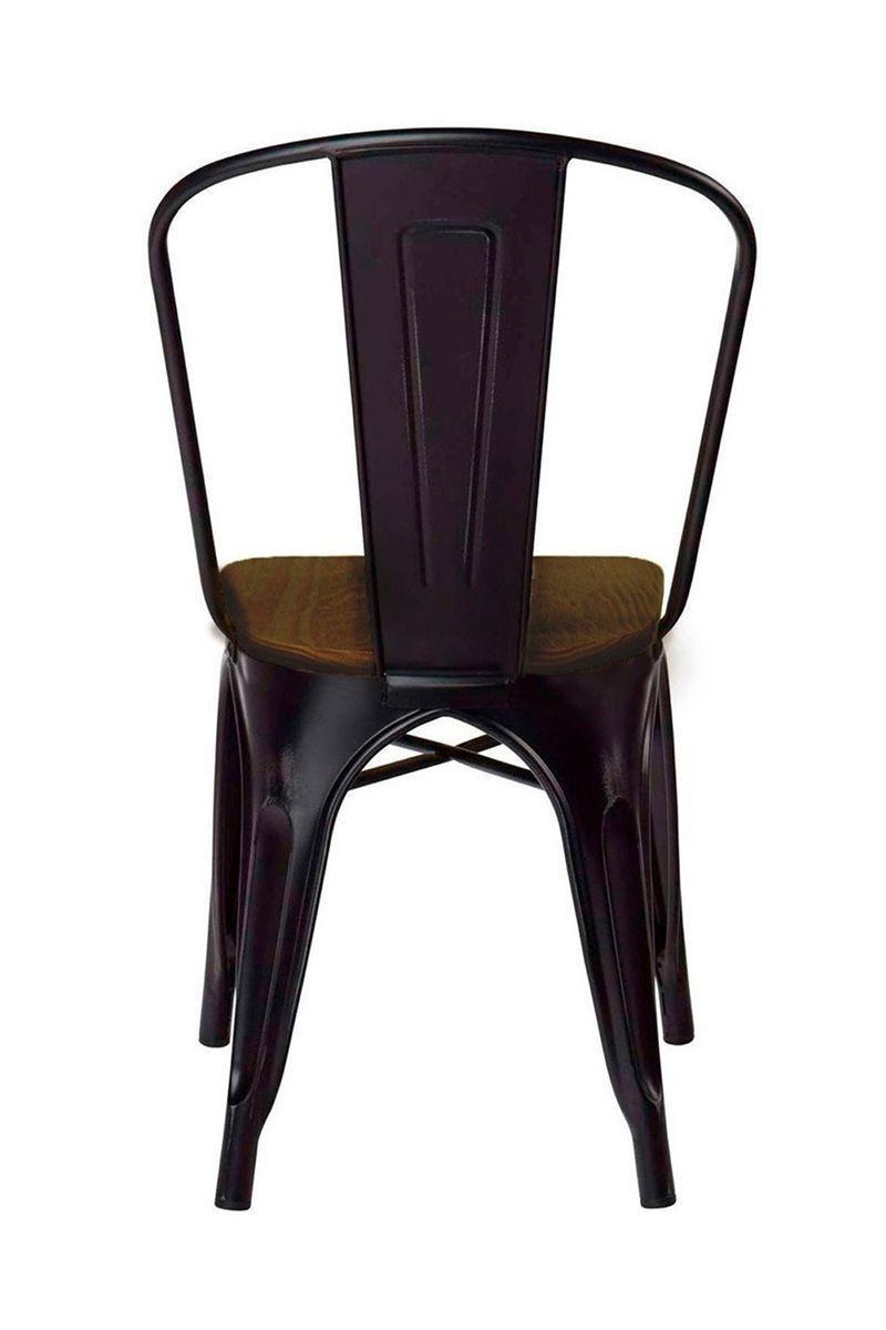 Pack 2 Sillas Tolix Vintage Asiento Madera-4