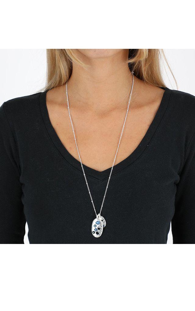 Collar Largo Lake Sparks Azul Humana-1