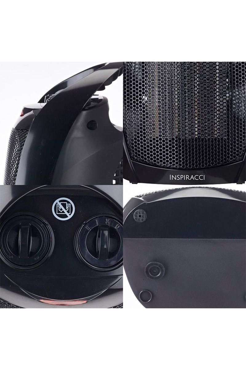Calefactor Termoventilador Cerámico Vertical Negro-4