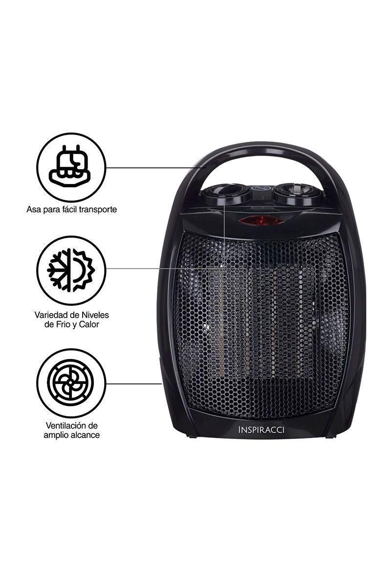 Calefactor Termoventilador Cerámico Vertical Negro-3