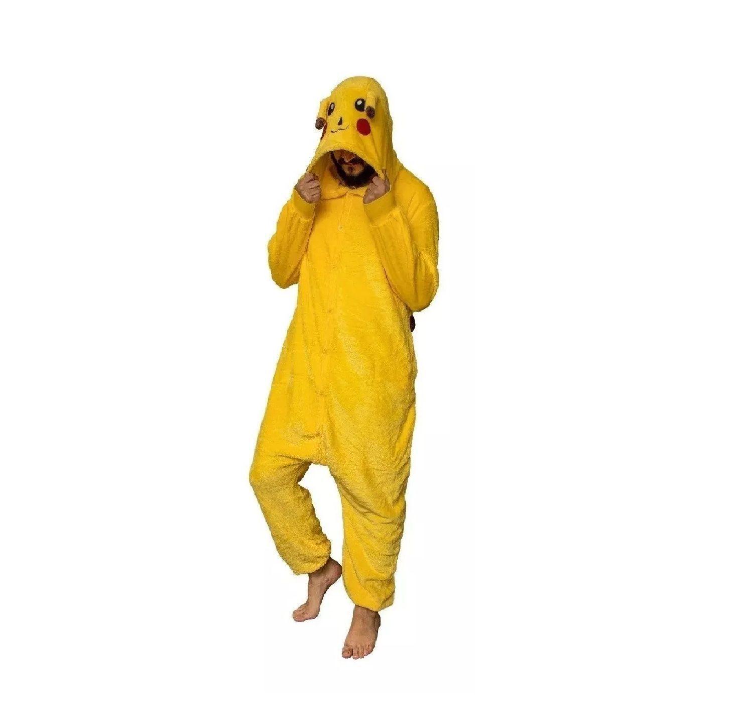 Pijama Enteros Animales Niños y Adultos Pikachu-0