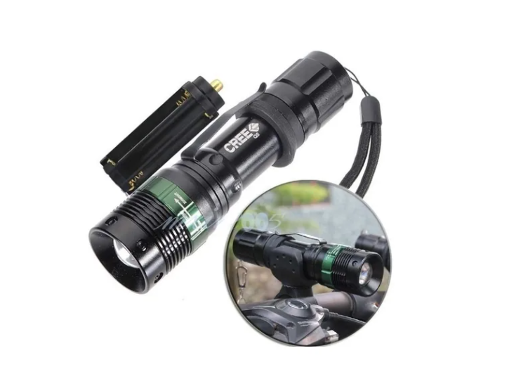 Linterna Táctica Zoom Led Cree 1800 Lúmenes Recargable-2