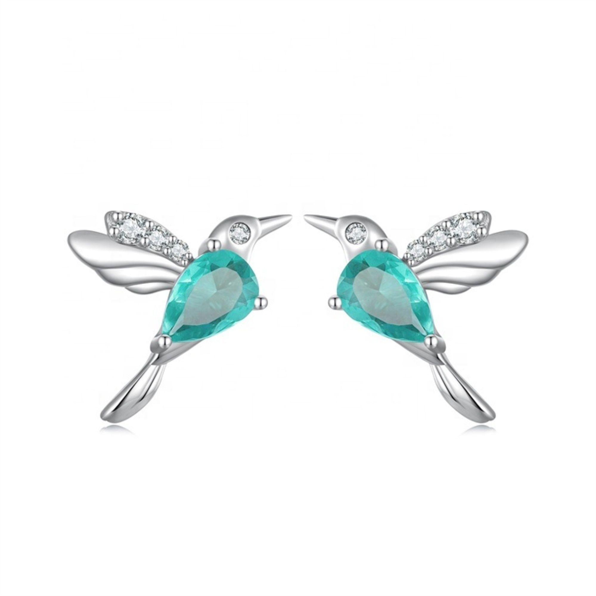 Aros Colibrí Plata 925-0