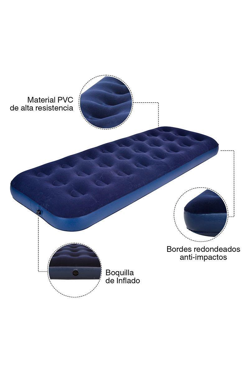 Colchoneta Inflable 22x73x191 cm Azul-3