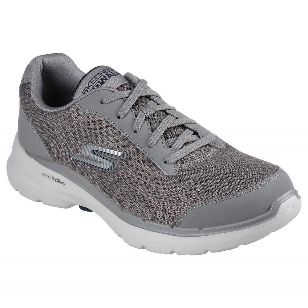Zapatilla Hombre Go Walk 6 Gris Skechers-0