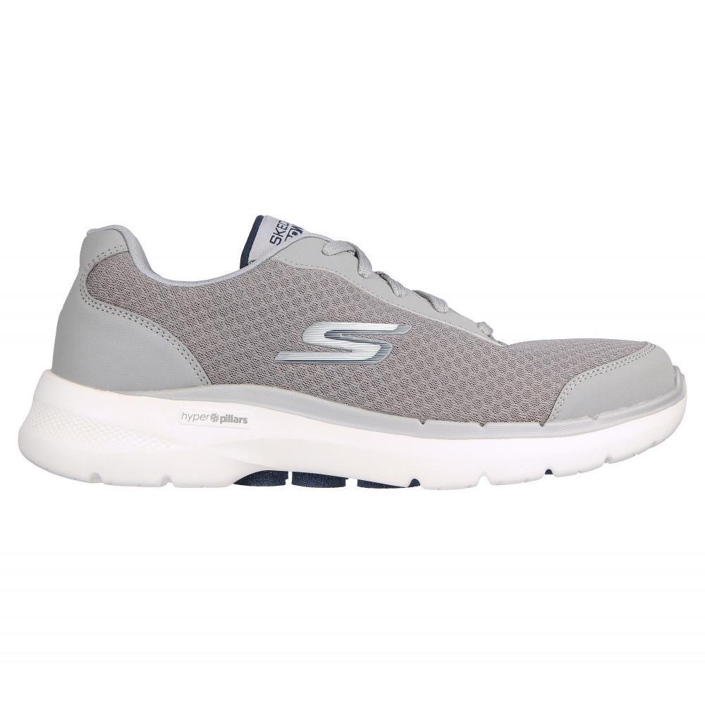 Zapatilla Hombre Go Walk 6 Gris Skechers-4