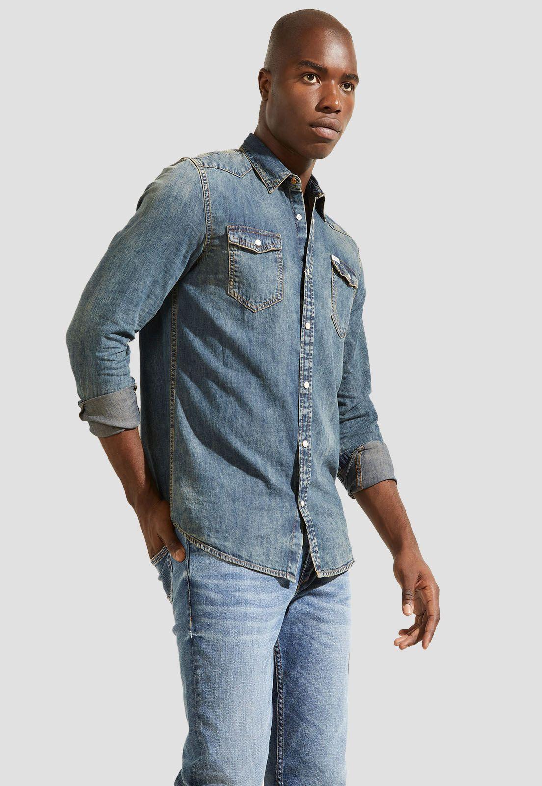 Camisa Truckee Ls Shirt Acdi Guess-2