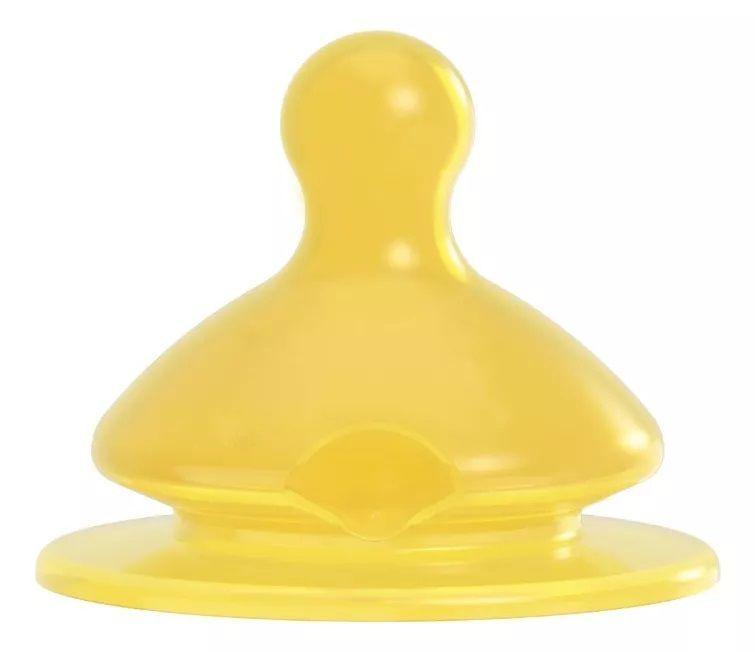 "Mamadera Vidrio Latex Cherry Green 240 ml crema "-2