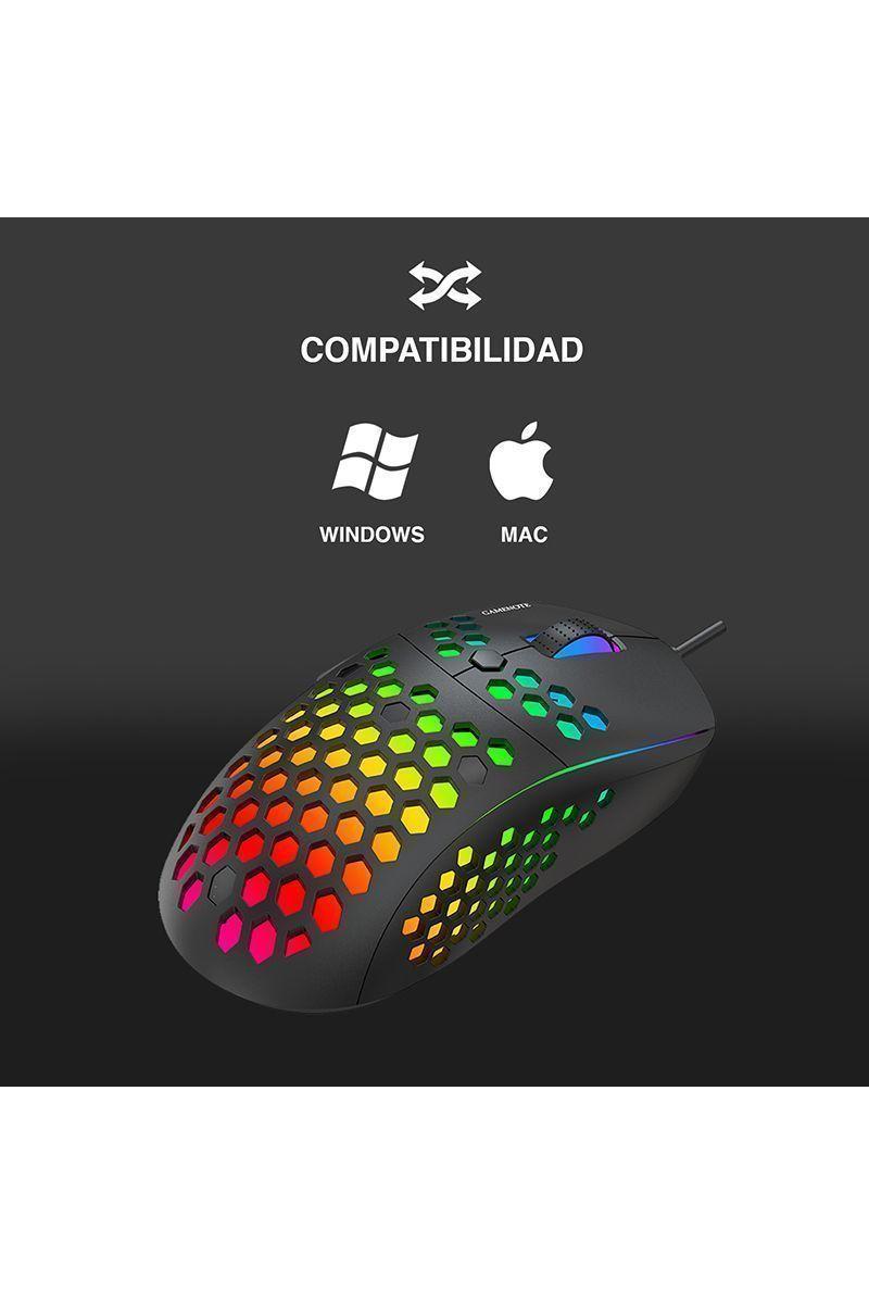 Mouse Gamer RGB 10000 DPI 7D MS878 Negro-4