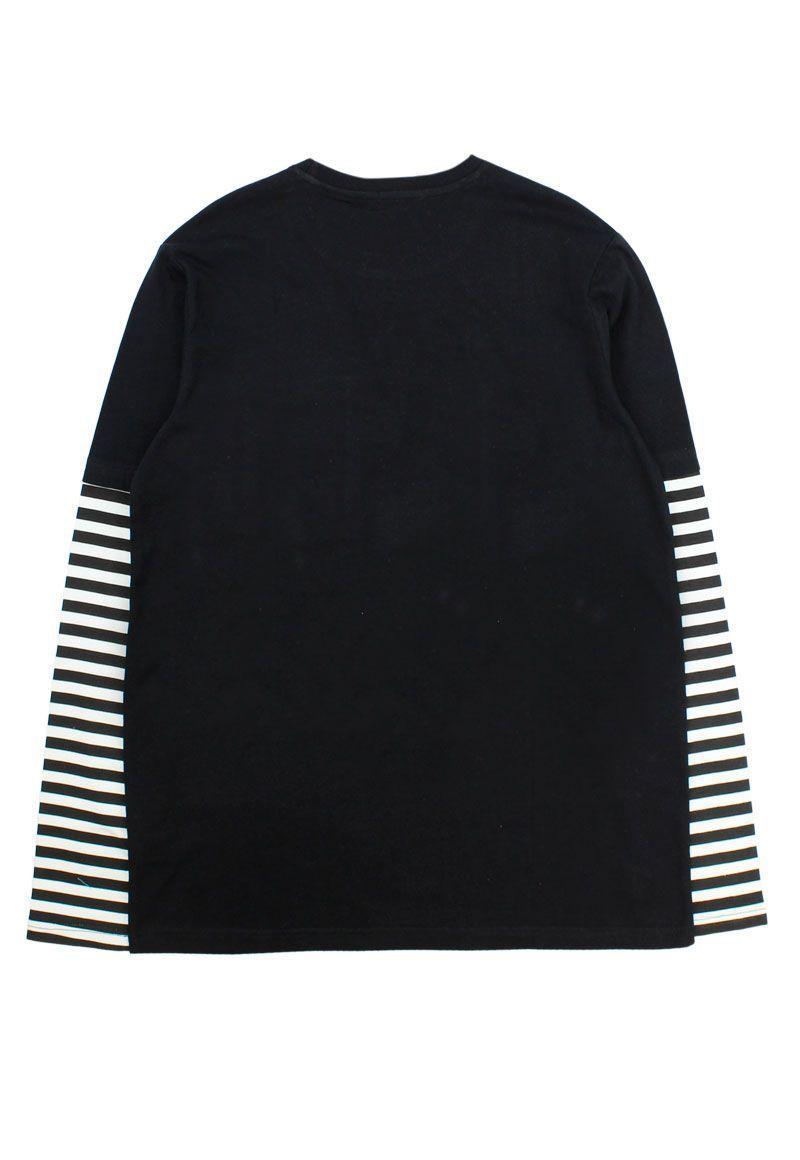 Polera teens niño doble manga listada freed 509-1