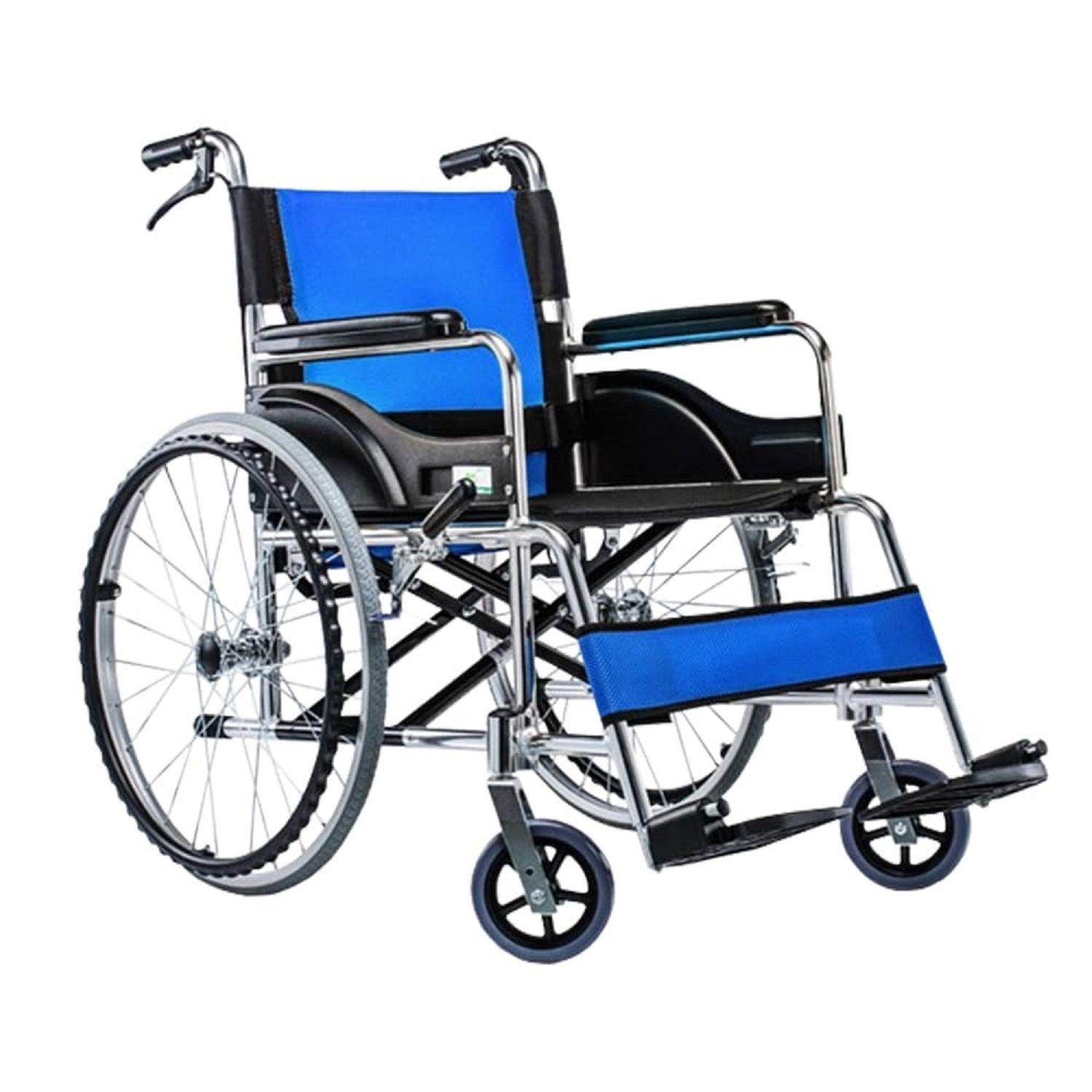 Silla de Ruedas Ultra Liviana Premium Azul-0