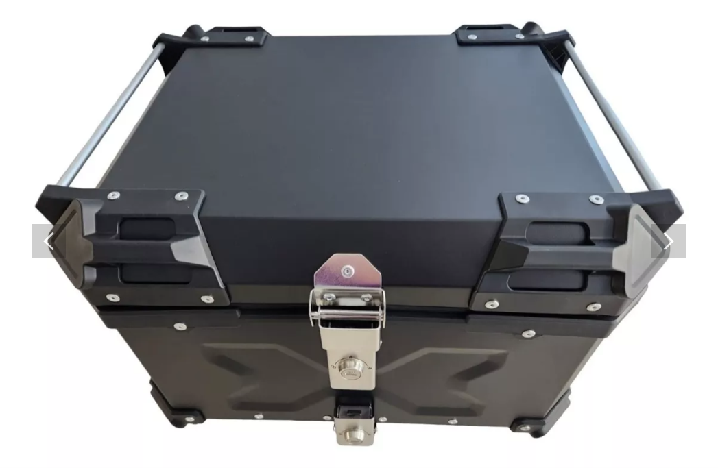 Maleta Top Case Aluminio Moto 55 L + Respaldo-0