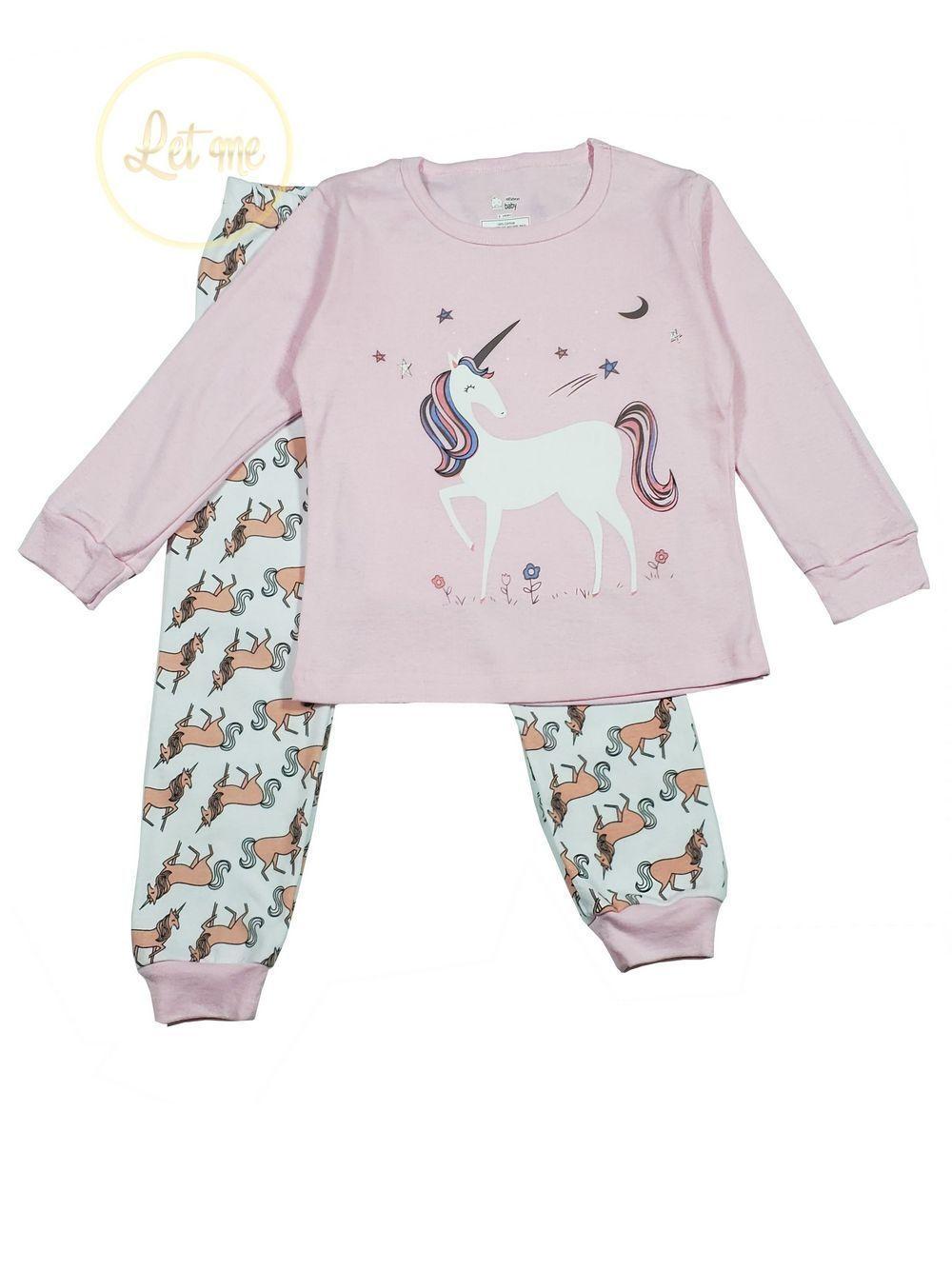 Pijama algodón niña unicornio PJ002-0