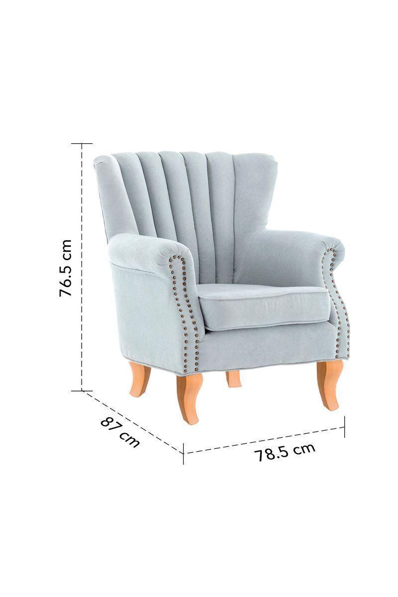 Poltrona de Lino Gris-2