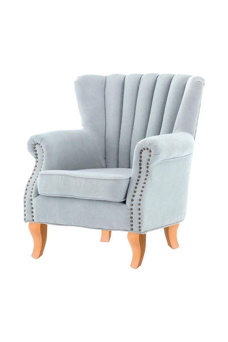 Poltrona de Lino Gris-0