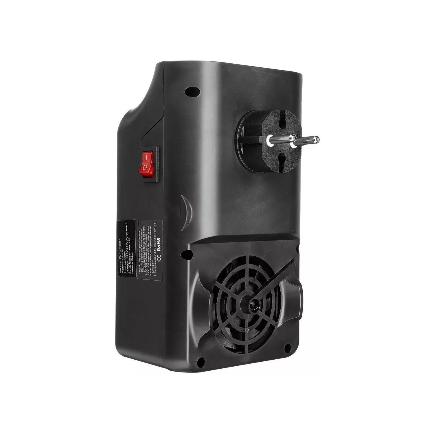 Calefactor Portátil Pantalla Efecto Fuego 900w - Puntostore-2