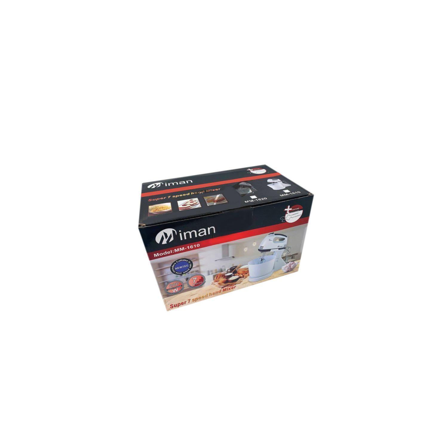 Batidora Mezcladora Turbo 200W 7 Velocidades Con Recipiente-3