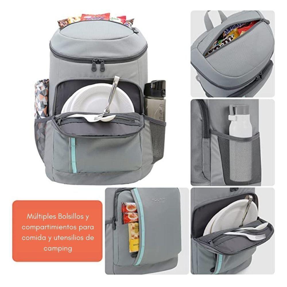 TOURIT CYGNINI Mochila hielera aislante - Gris-3