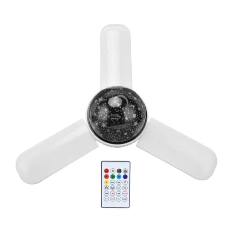 Proyector De Música De Luz De Color E27 Led Altavoz Inalámbr-0