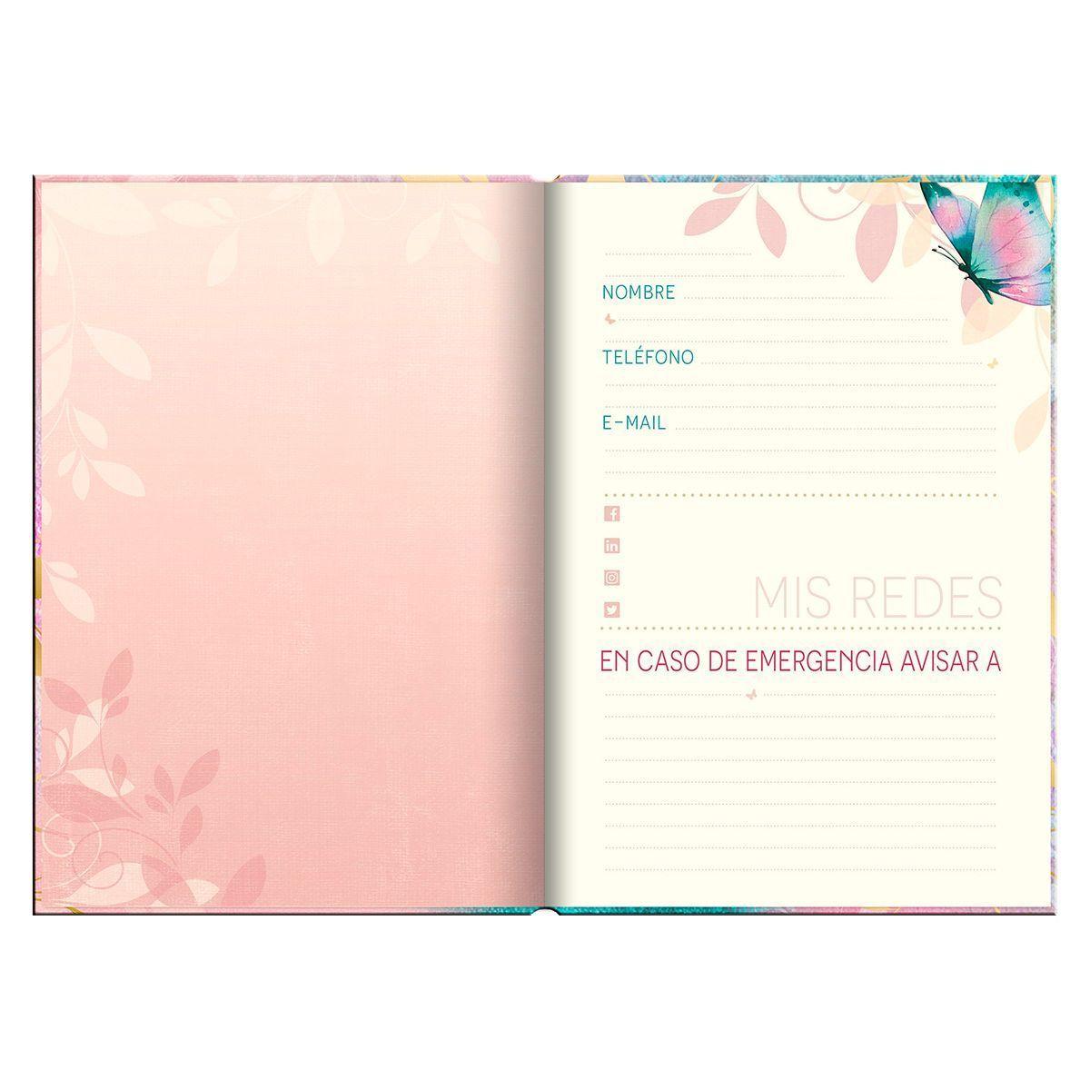 Agenda Butterflyes in Pink Dia x Pagina 2023-4