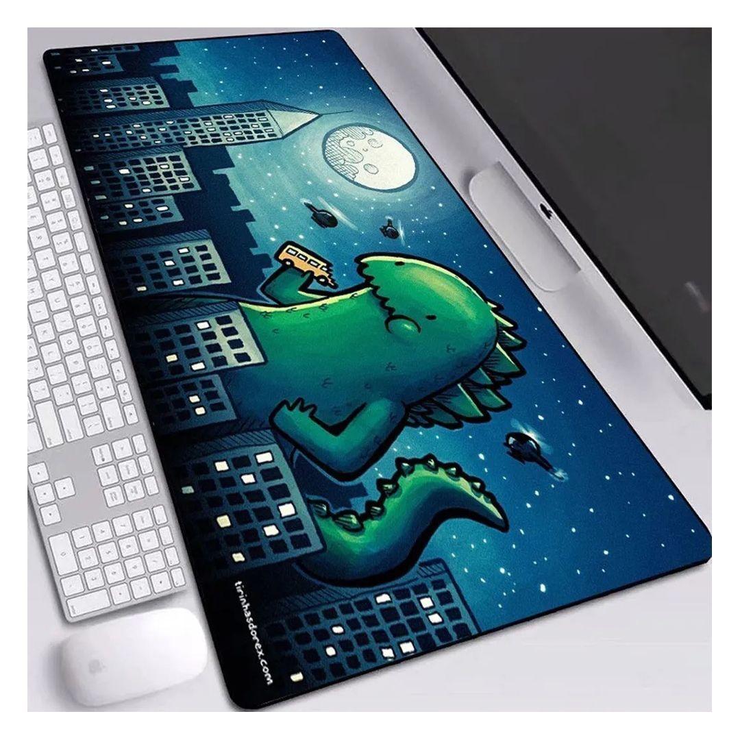 Mouse Pad Gamer Dinosaurio Retro 90x40 Xl Mousepad Pg-0