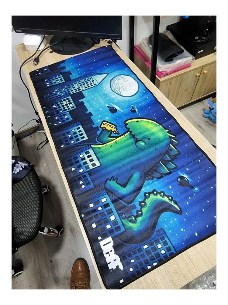 Mouse Pad Gamer Dinosaurio Retro 90x40 Xl Mousepad Pg-1