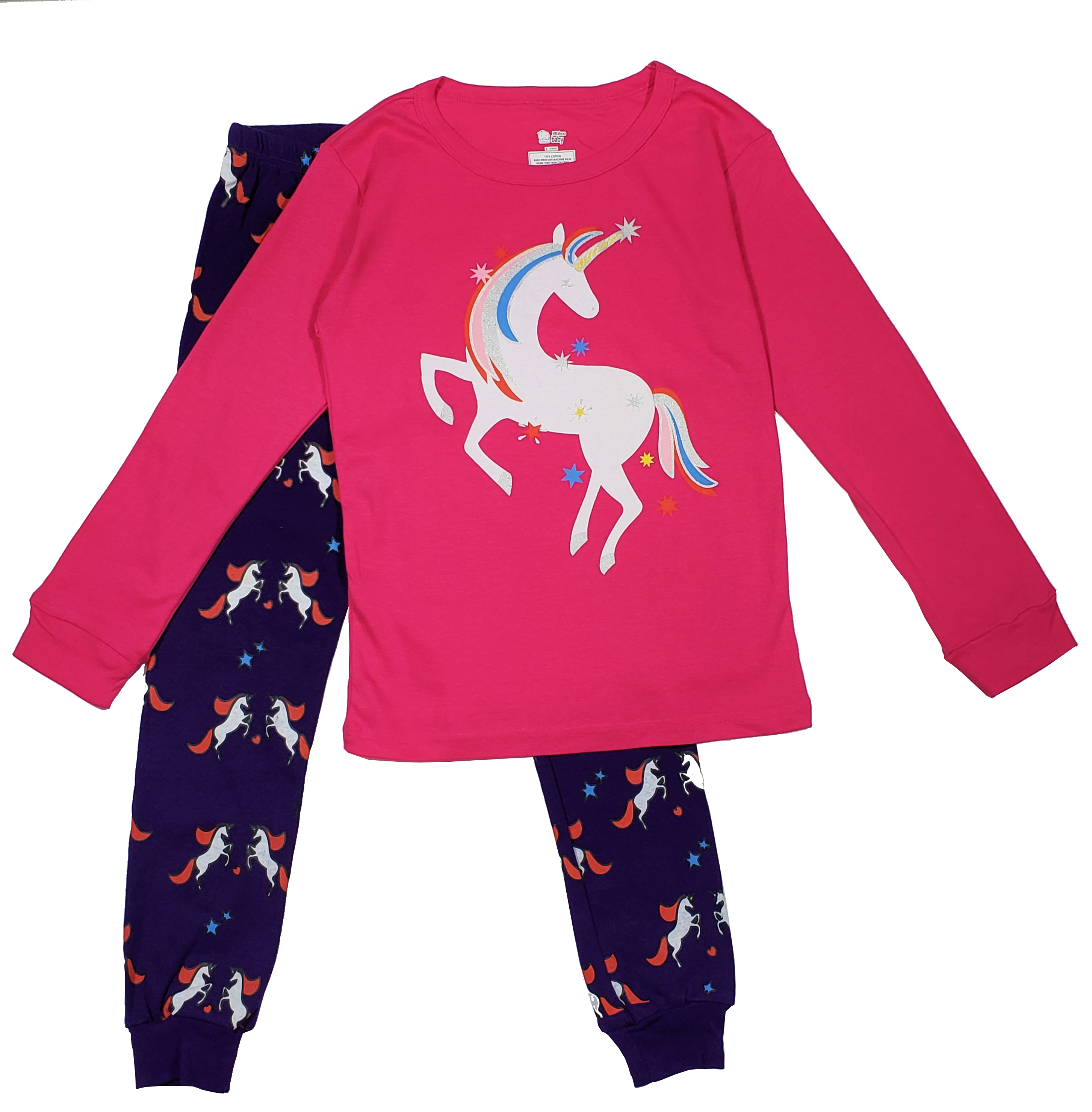 Pijama algodón niña unicornio PJ013-0