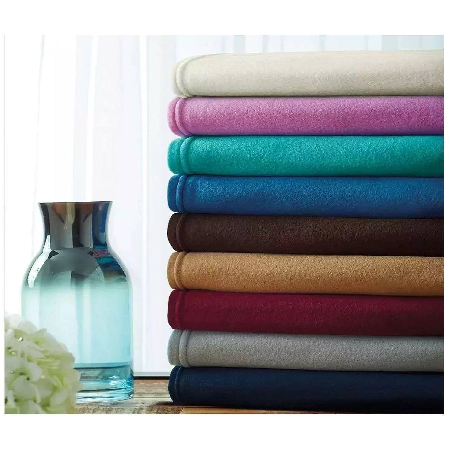 Sábanas De Polar 1,5 Plazas Sabana Polar Invierno Set 3 Pzas Celeste-2