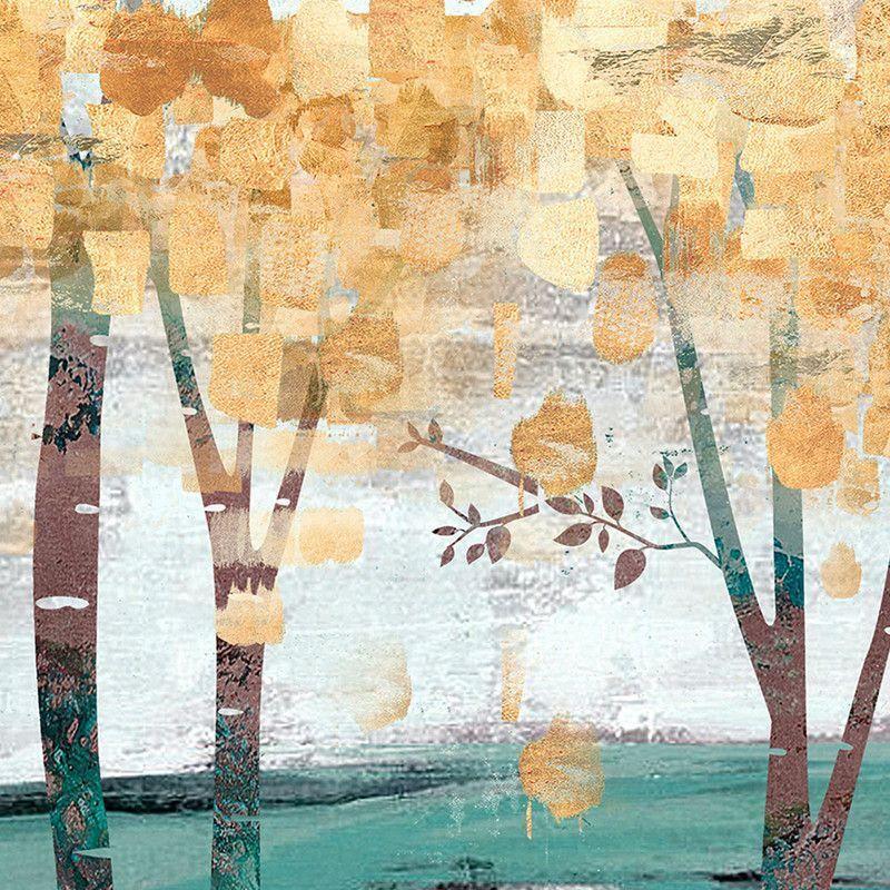 Cuadro Hojas de Oro 90x120-3