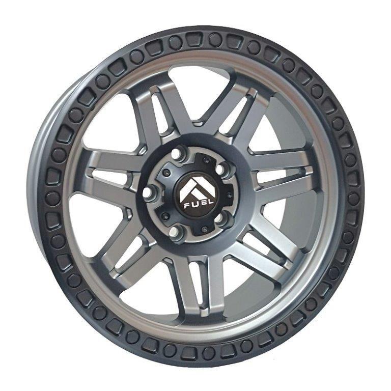 SET 4 LLANTA 17X9 5X127 ET-12 MG-LMB SYNDACATE REPLICA-0