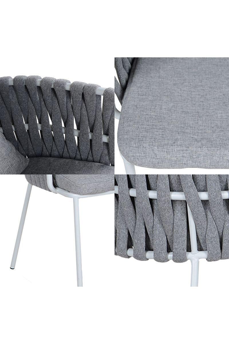 Pack 2 Sillas de Terraza Macramé Gris-4