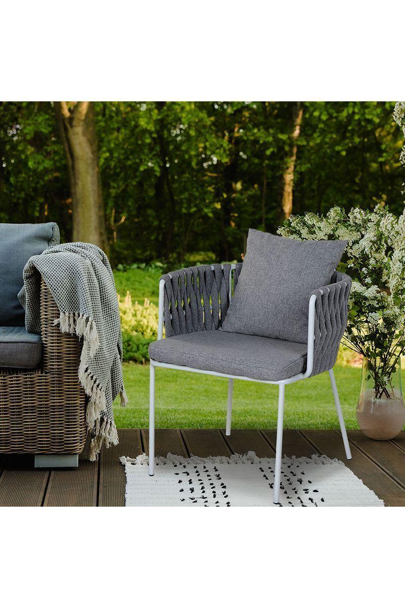 Pack 2 Sillas de Terraza Macramé Gris-5
