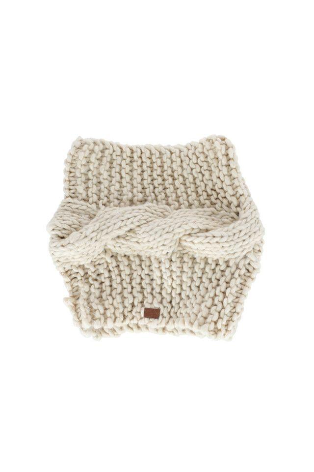 Cuello Trenza Beige Humana-0