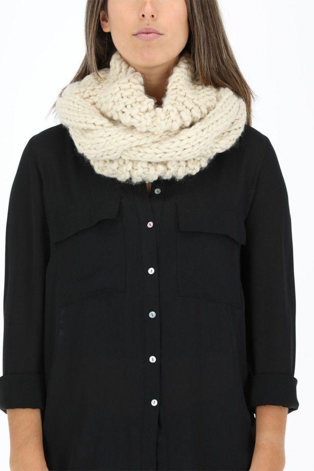 Cuello Trenza Beige Humana-2