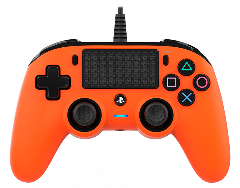Joystick Wired Compact Controller PS4 Naranja-0