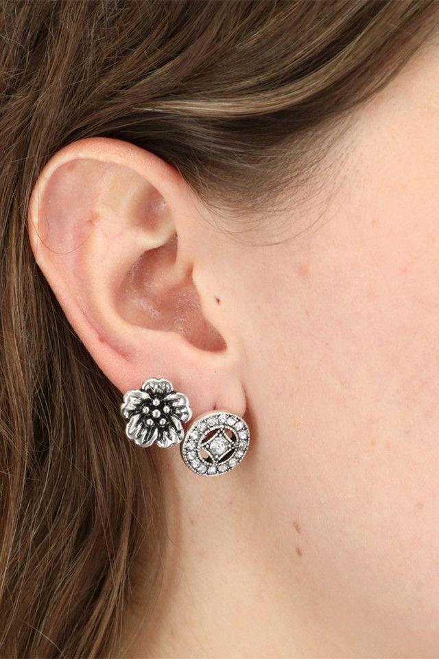 Set de Aros Barroco Plateado Humana-1