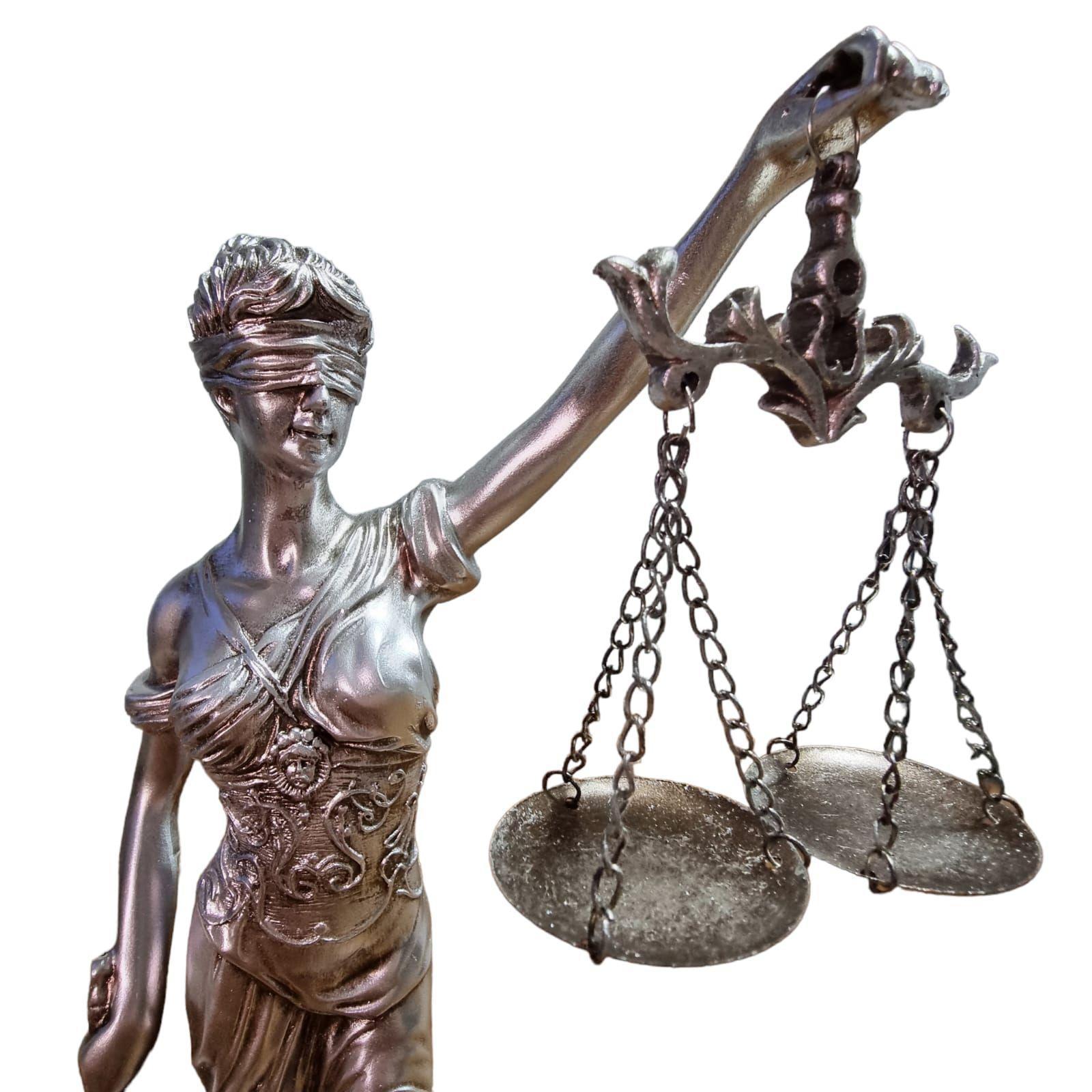 DAMA DE LA JUSTICIA FIGURA DECORATIVA SILVER 35CM-2