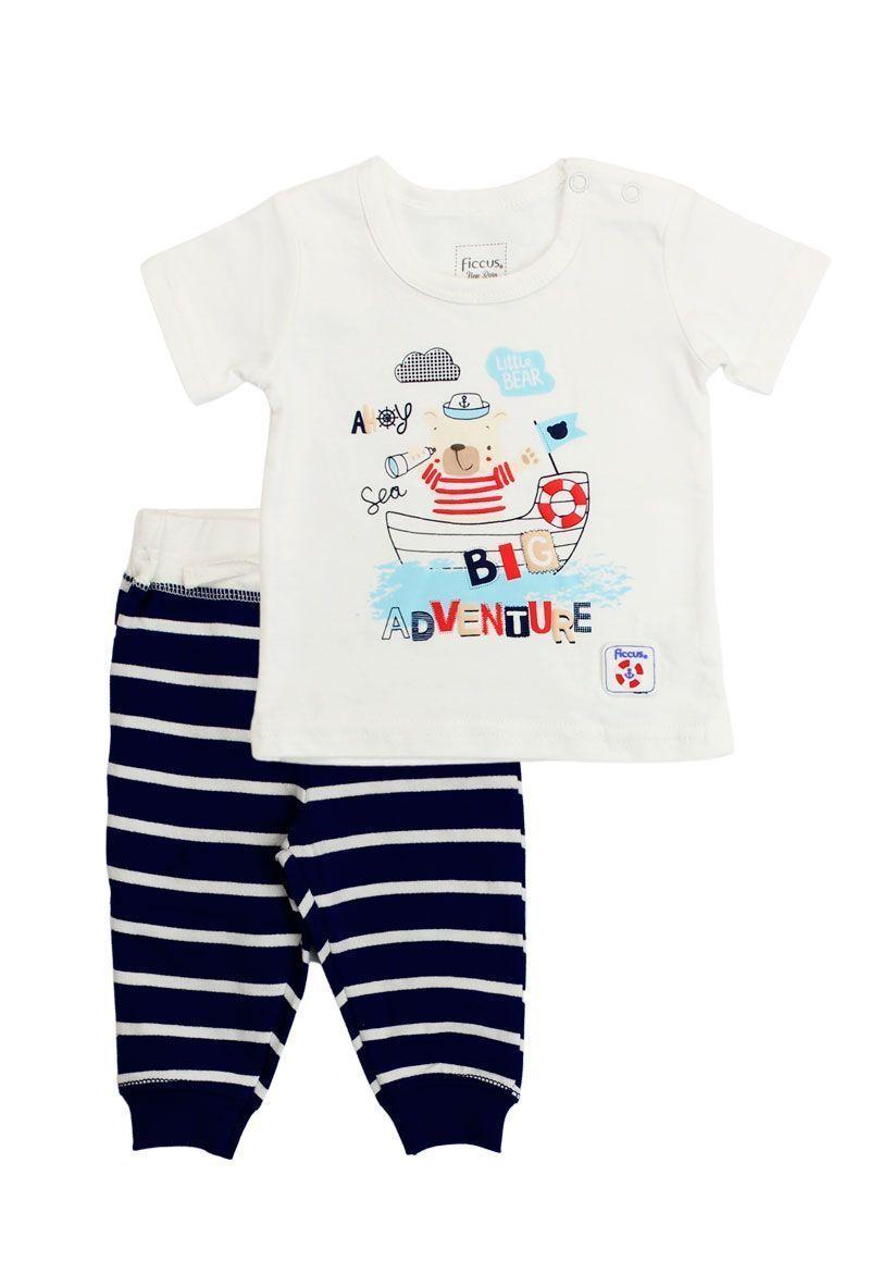 Conjunto Newborn Bo Algodón Boat Trip Ficcus-0