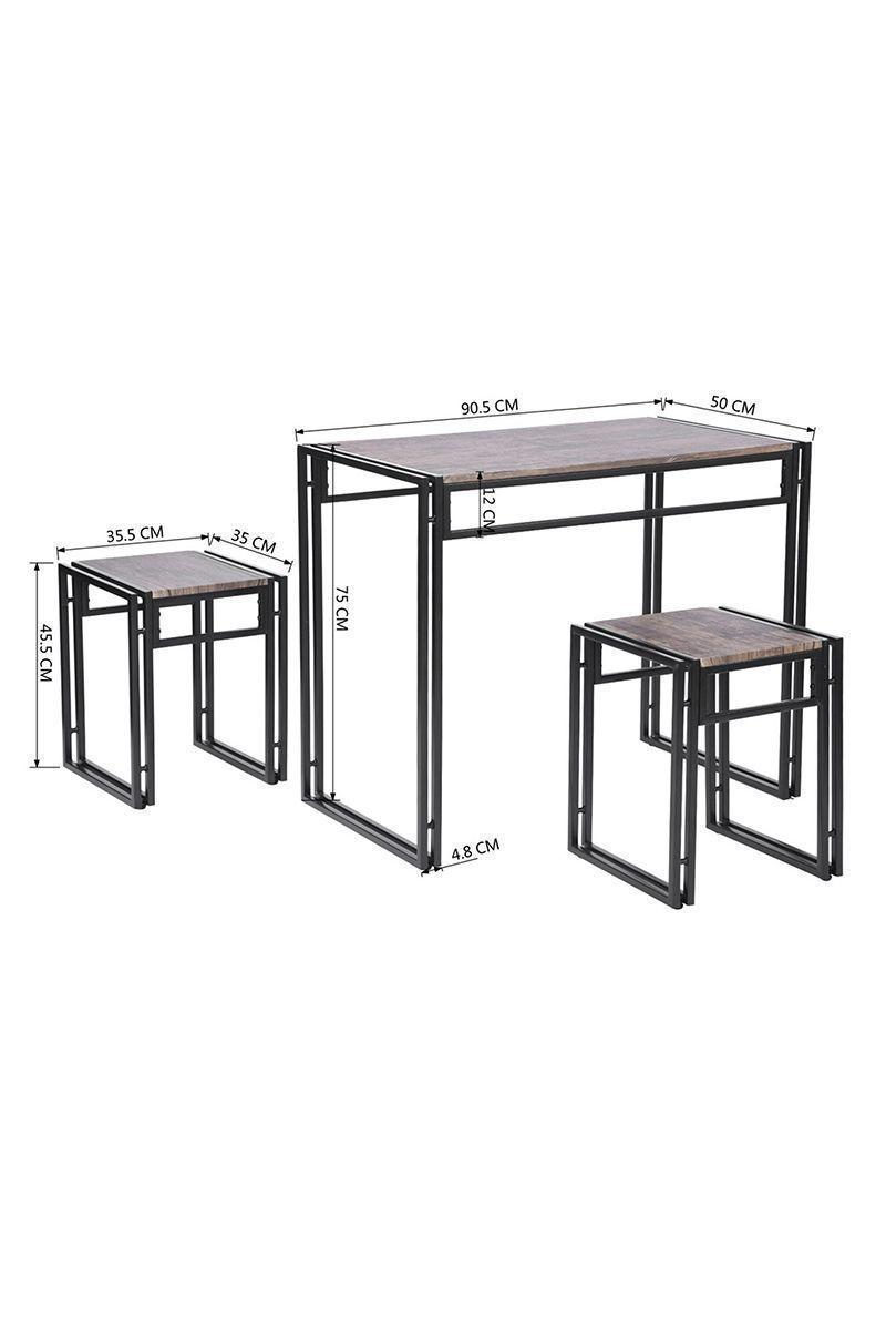Juego Mesa Comedor Compacto 3 Piezas-2