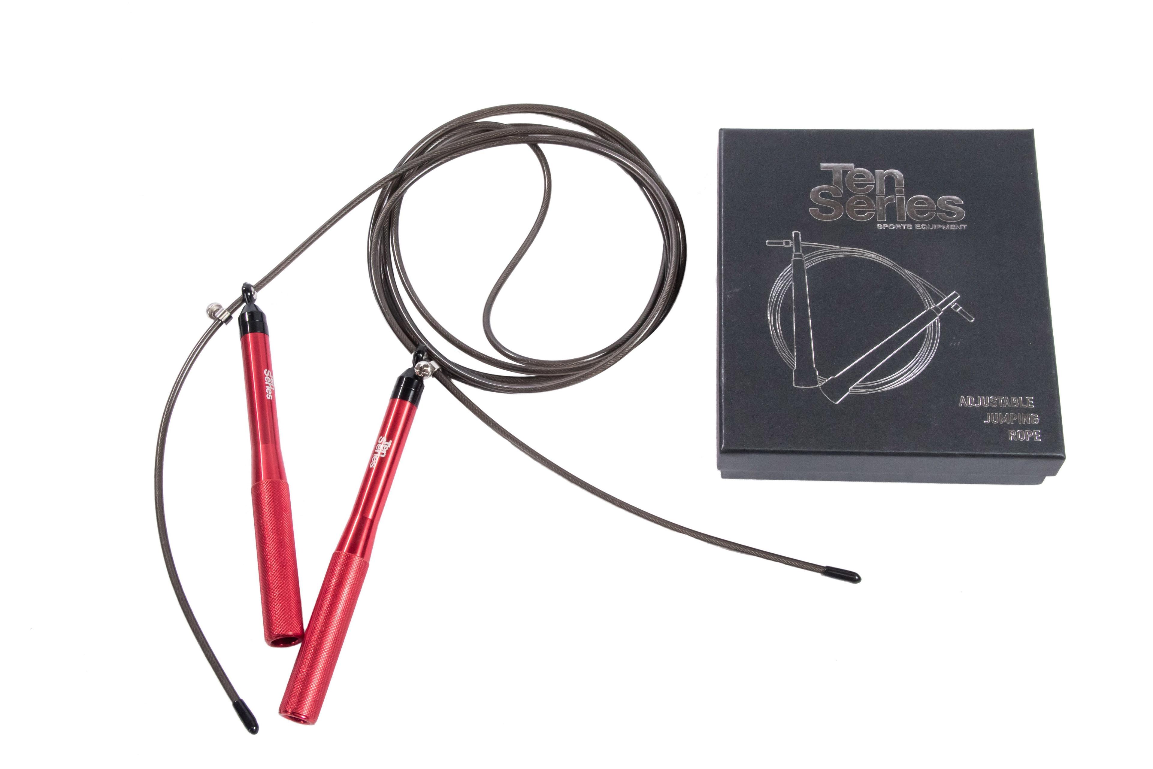 CUERDA ALUMINIO PARA SALTAR ROJA JUMPING ROPE-3